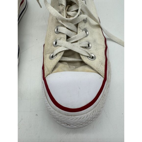 Vintage Converse Chuck Taylor All Star High-Top Sneakers Size 9.5 Beige Canvas - Picture 5 of 14